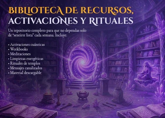 Biblioteca de recursos, activaciones y rituales